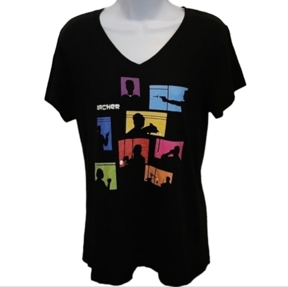 Archer Series Vneck Tshirt - Picture 1 of 5